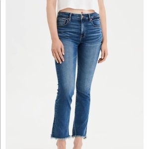 American Eagle Hi-Rise Crop Flare jeans